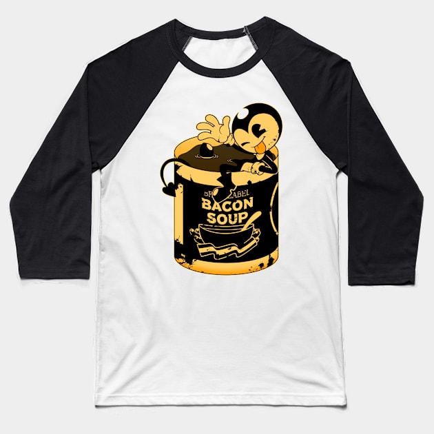 Bacon Soup Baseball T-Shirt by MarkMaker36